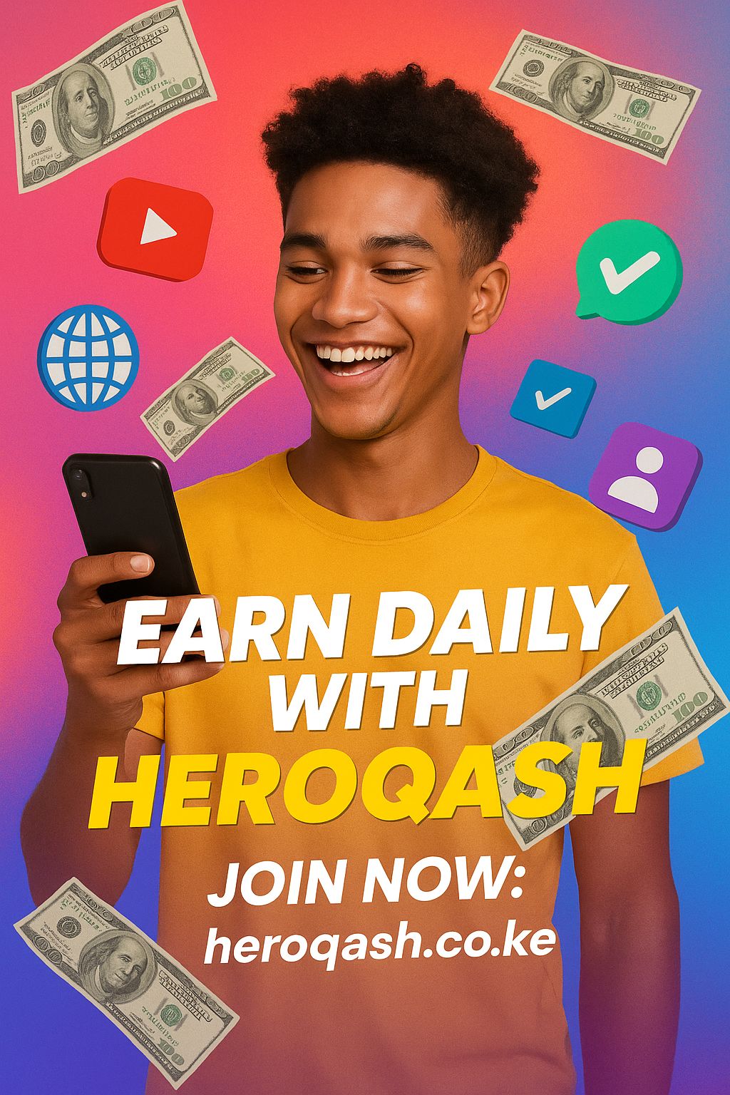Start Earning Daily in Ghana with HeroQash — Join the Digital Revolution!